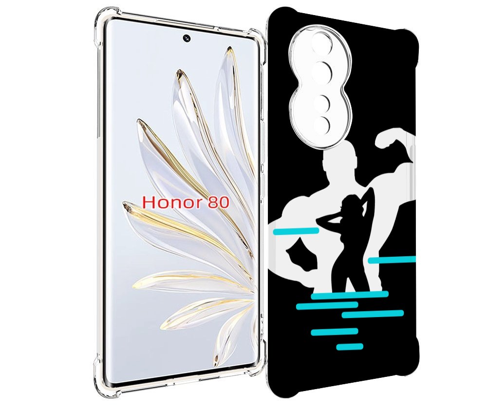 

Чехол MyPads фитнес-тренировка для Honor 80, Прозрачный, Tocco