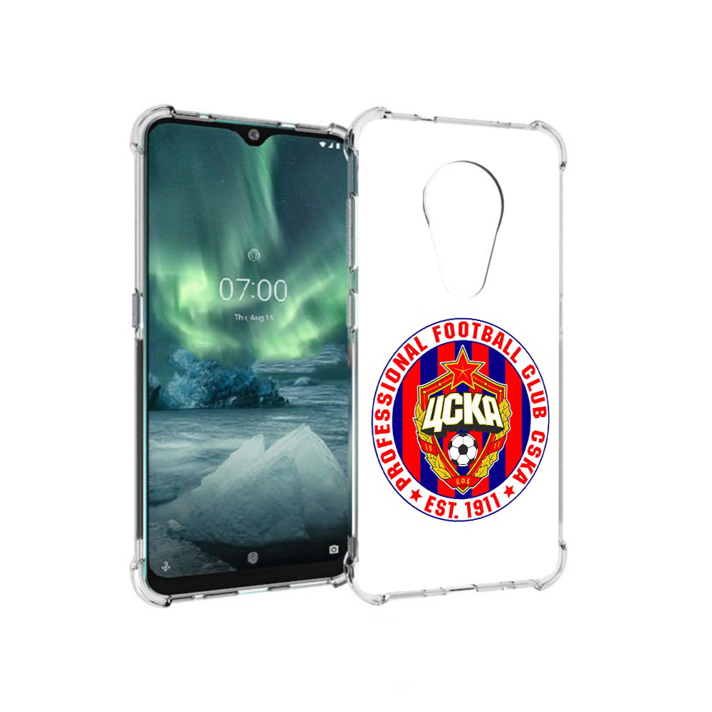 

Чехол MyPads Tocco для Nokia 7.2 ФК ЦСК логотип (PT139171.105.178), Прозрачный, Tocco