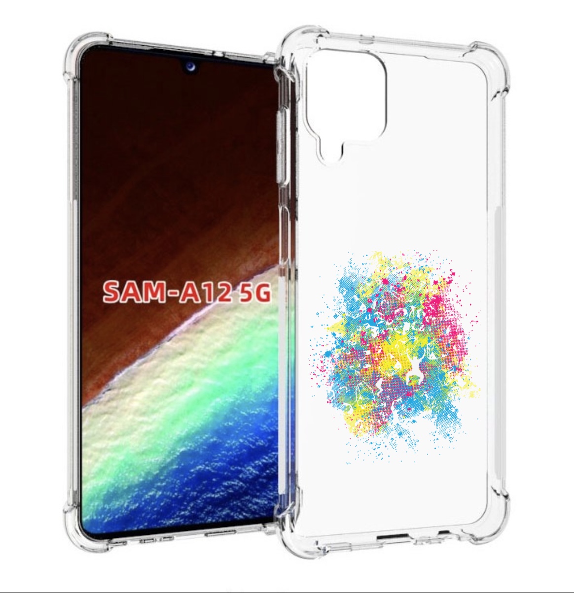 

Чехол MyPads акварель абстракция для Samsung Galaxy A12 (SM-A125F) 2020/21, Прозрачный, Tocco