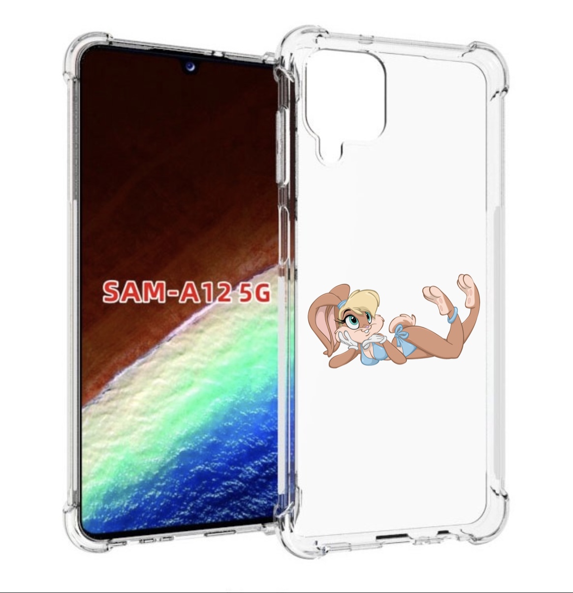 Чехол MyPads зайка-в-купальнике для Samsung Galaxy A12 (SM-A125F) 2020/21