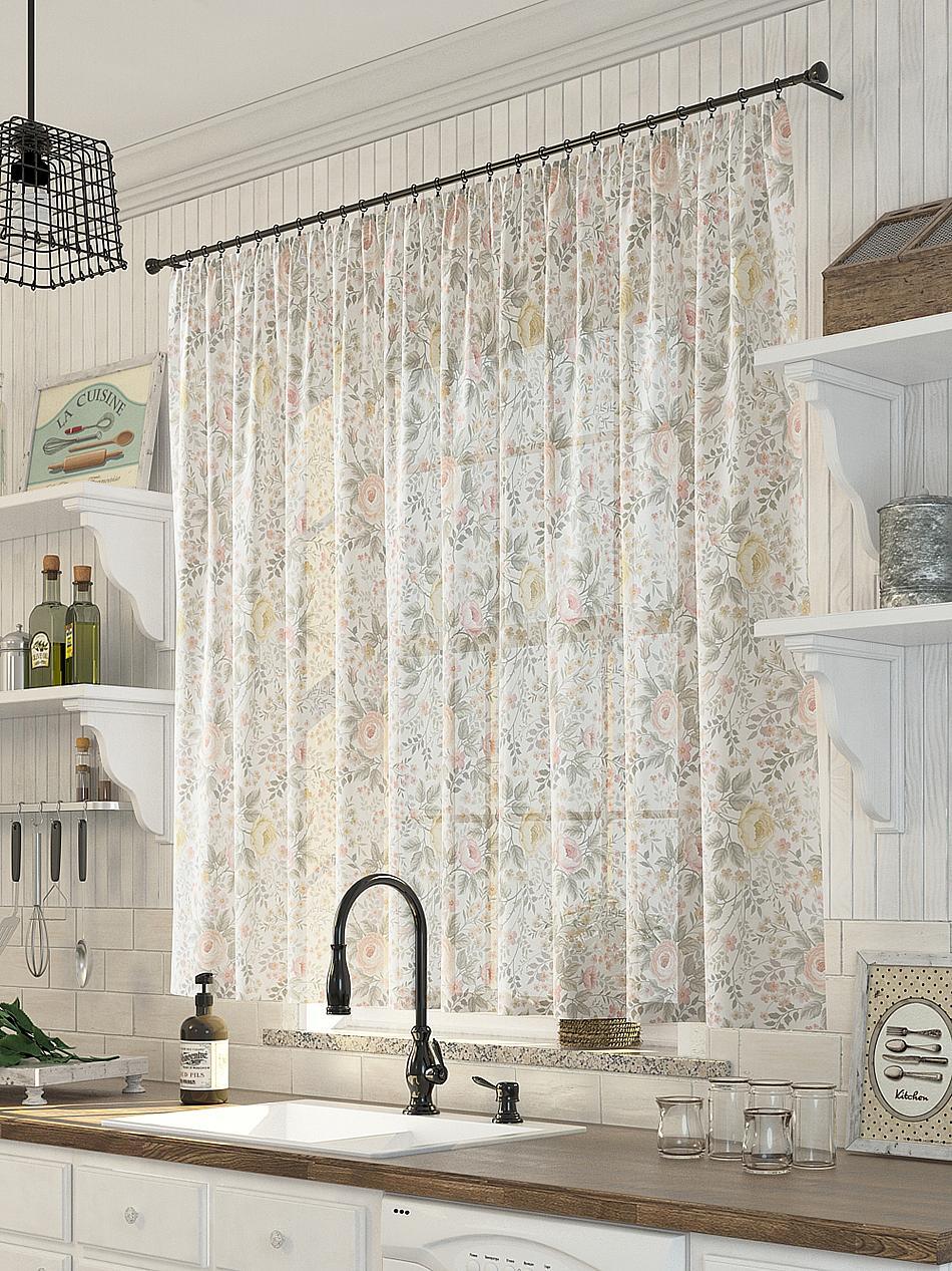 

Комплекты штор AT HOME Флироль высота 150 см, ширина 300 см, Бежевый, 533022