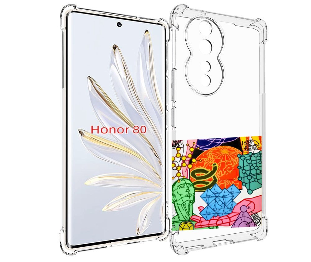 

Чехол MyPads физика-химия для Honor 80, Прозрачный, Tocco