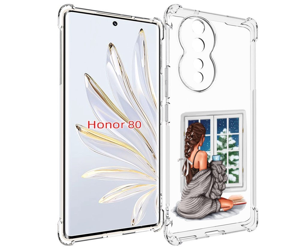 

Чехол MyPads уютное-зимнее-окно женский для Honor 80, Прозрачный, Tocco