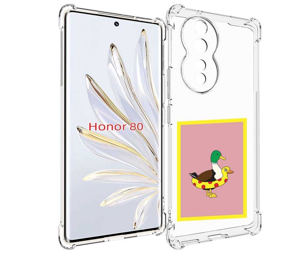 

Чехол MyPads утка в круге надувном для Honor 80, Прозрачный, Tocco