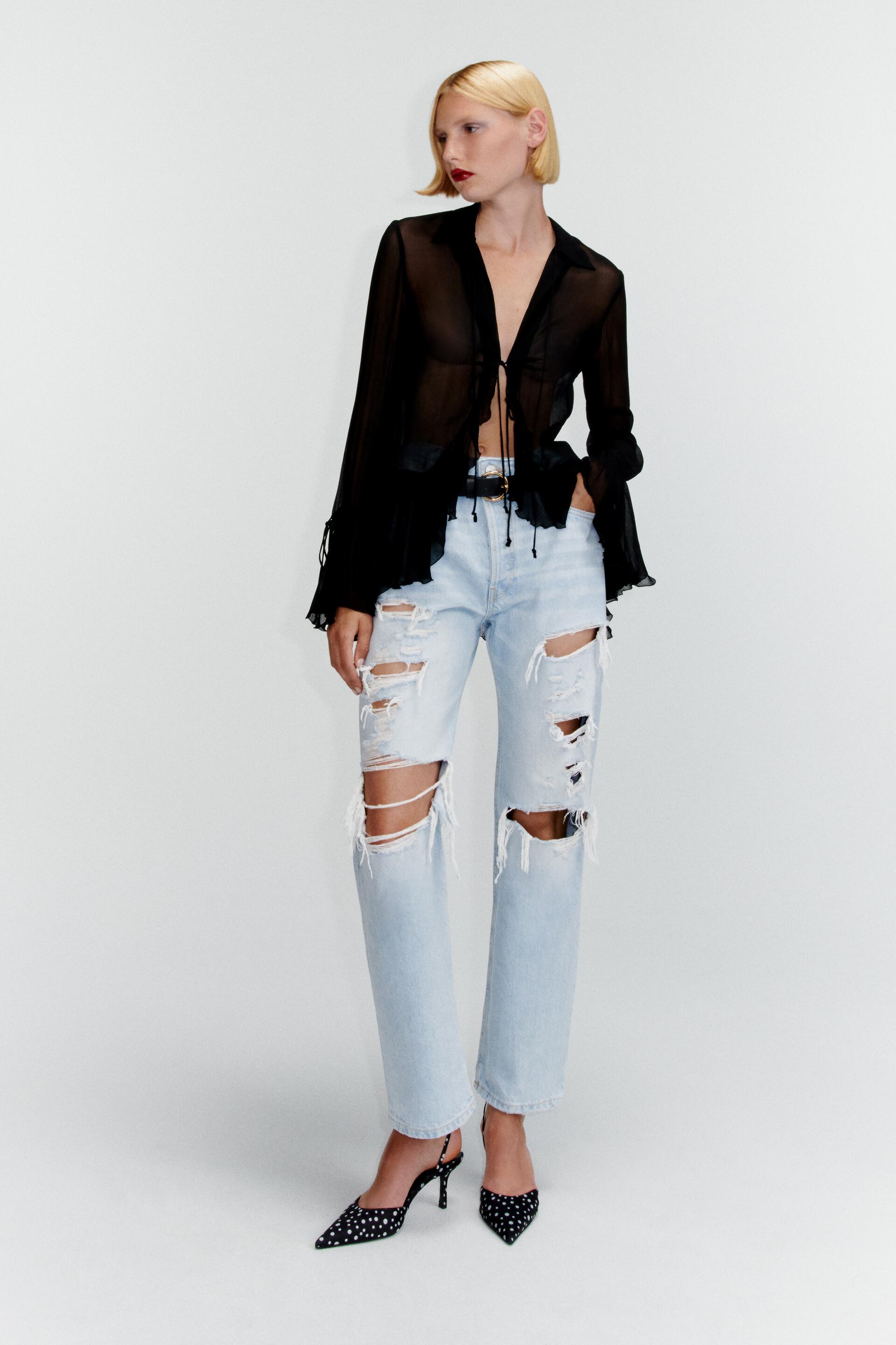 

Джинсы женские ZARA 06840090 синие 40 EU (доставка из-за рубежа), 06840090