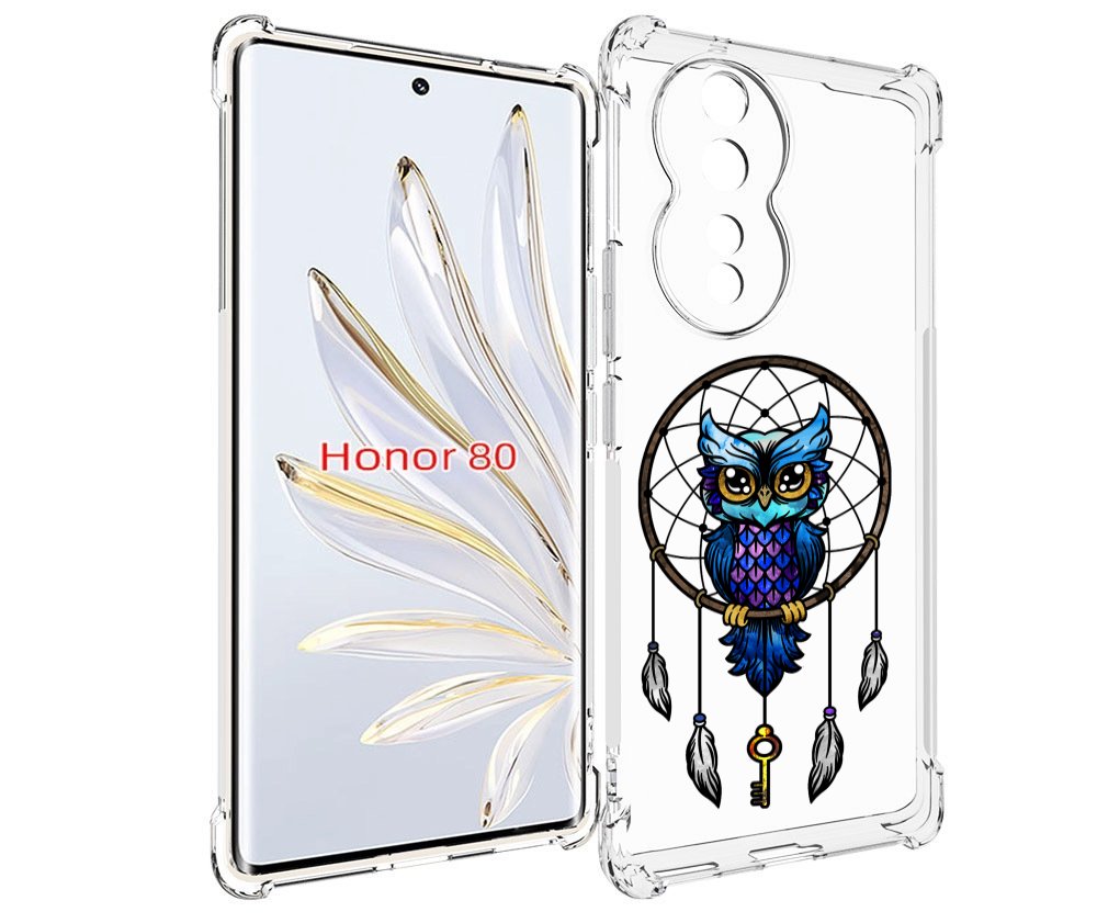 

Чехол MyPads умная-фиолетовая-сова для Honor 80, Прозрачный, Tocco