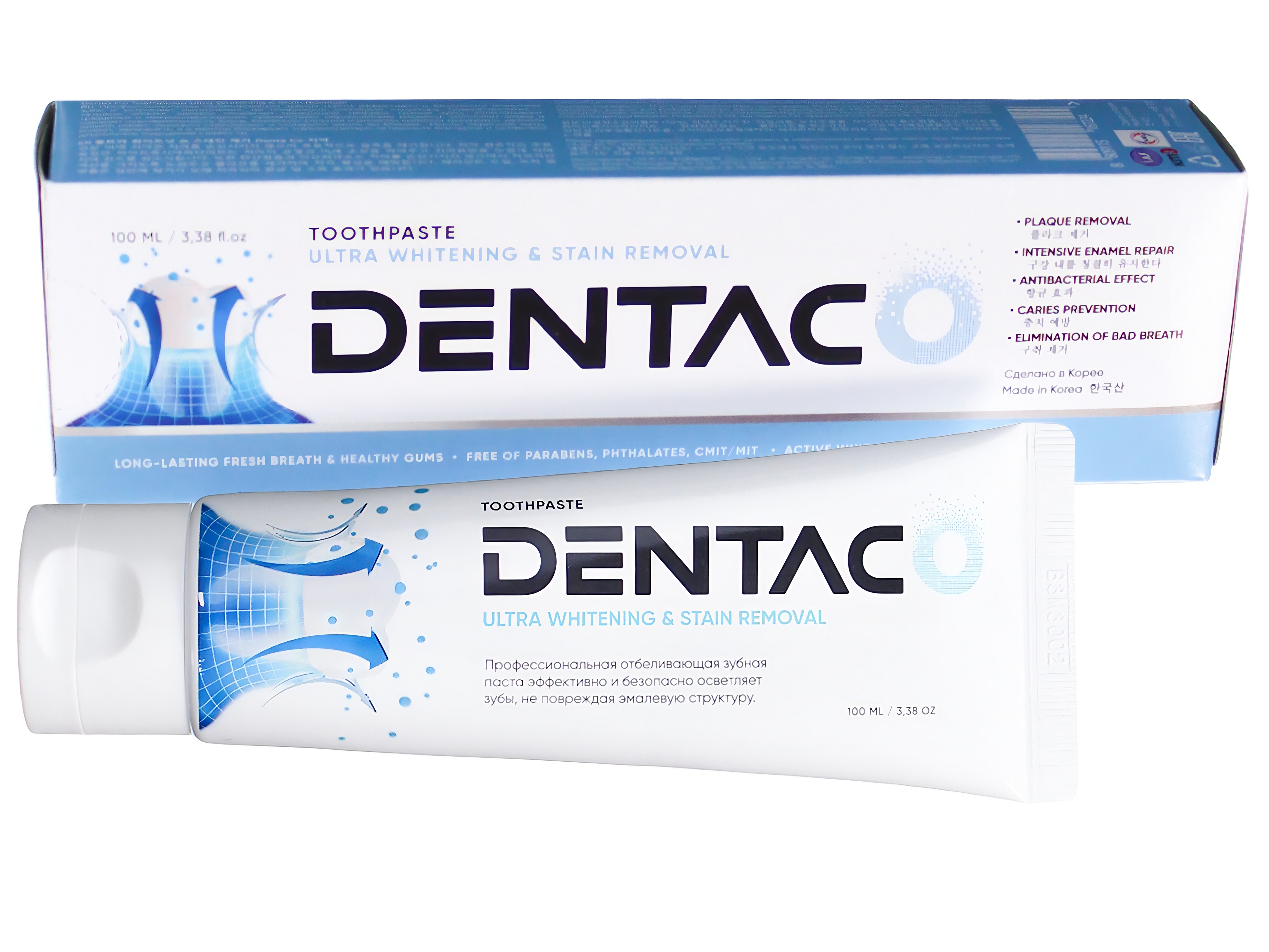 Отбеливающая зубная паста Denta Co Toothpaste Ultra Whitening & Stain Removal 100 мл