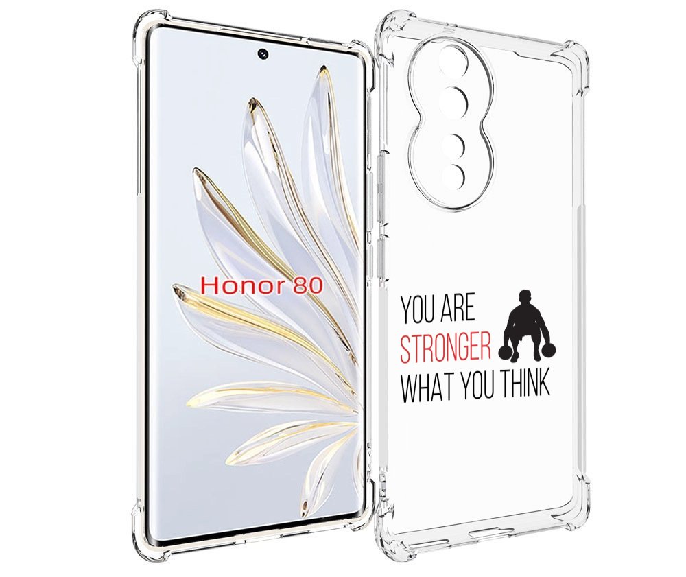 

Чехол MyPads ты-сильнее-чем-думаешь для Honor 80, Прозрачный, Tocco