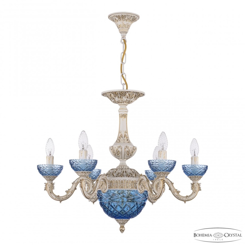 

Подвесная люстра Bohemia Ivele Crystal AL7901 AL79101P/6/175 WMG P Aquamarine/M-1F