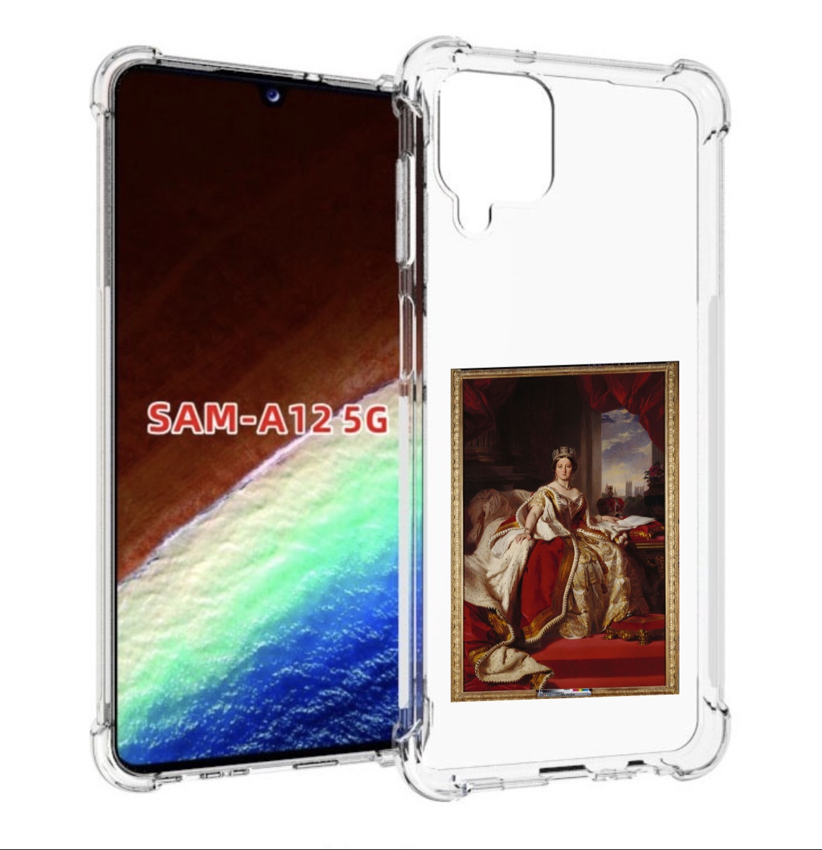 

Чехол MyPads елизавета-2 для Samsung Galaxy A12 (SM-A125F) 2020/21/A12 Nacho SM-A127F, Прозрачный, Tocco