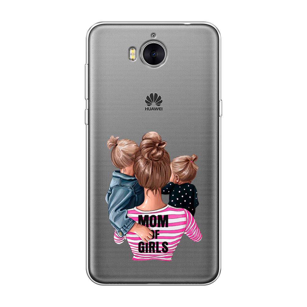 

Чехол Awog на Huawei Y5 2017 "Mom of Girls", Разноцветный, 62550-6