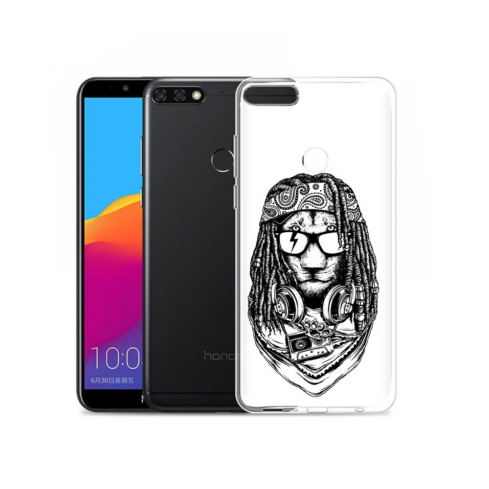 

Чехол MyPads Tocco для Honor 7C Pro дреды льва (PT113786.47.338), Прозрачный, Tocco