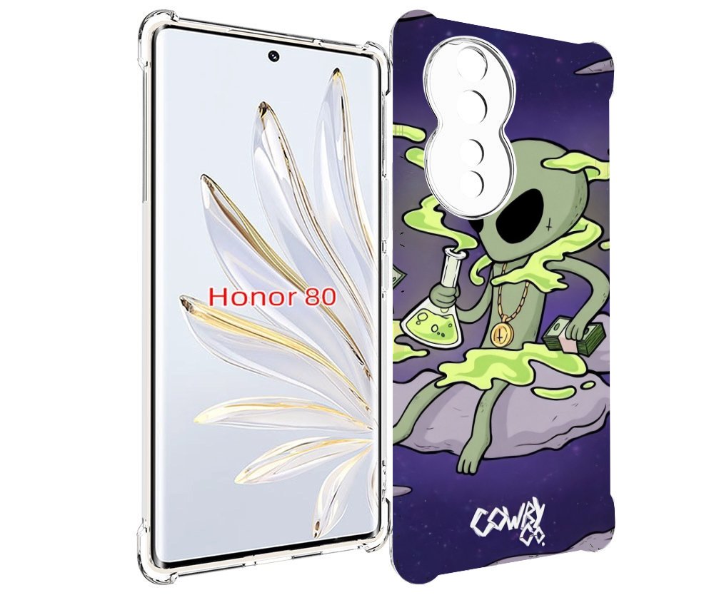 

Чехол MyPads токсичный инопланетянин для Honor 80, Прозрачный, Tocco