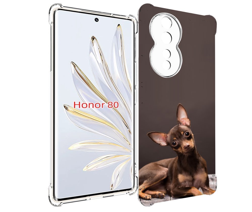 

Чехол MyPads тои терьер для Honor 80, Прозрачный, Tocco