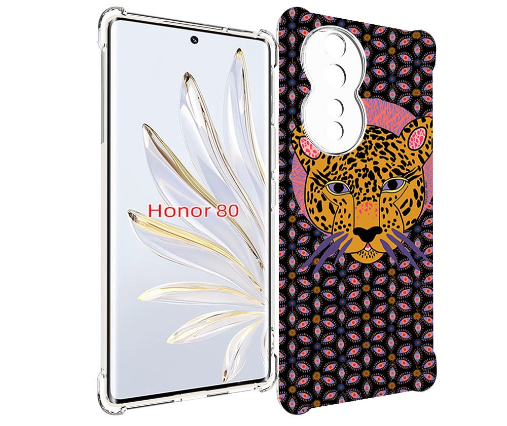 

Чехол MyPads тигр-в-глазах для Honor 80, Прозрачный, Tocco