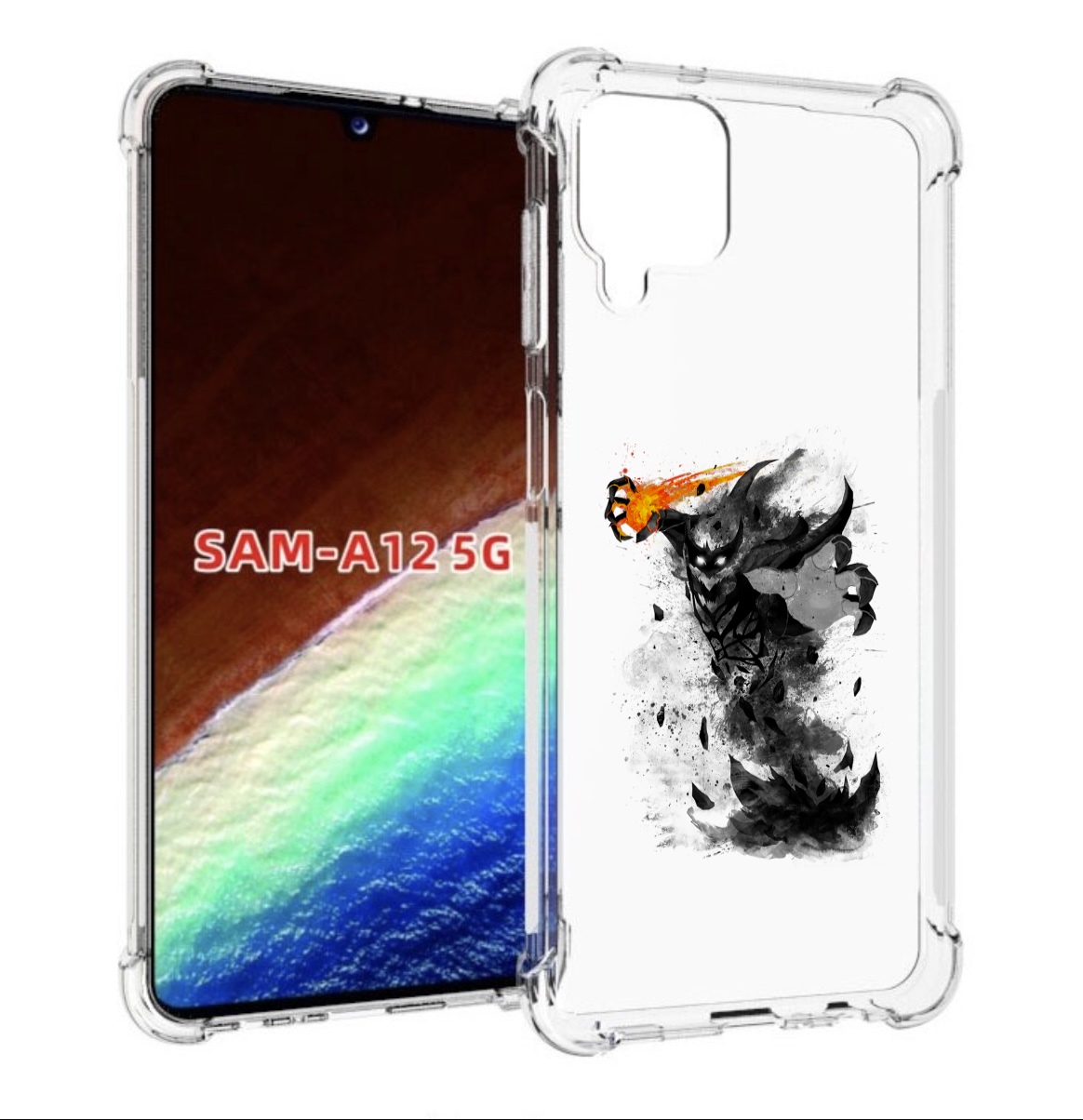 

Чехол MyPads nevermore черно белый для Samsung Galaxy A12 (SM-A125F) 2020/21, Прозрачный, Tocco