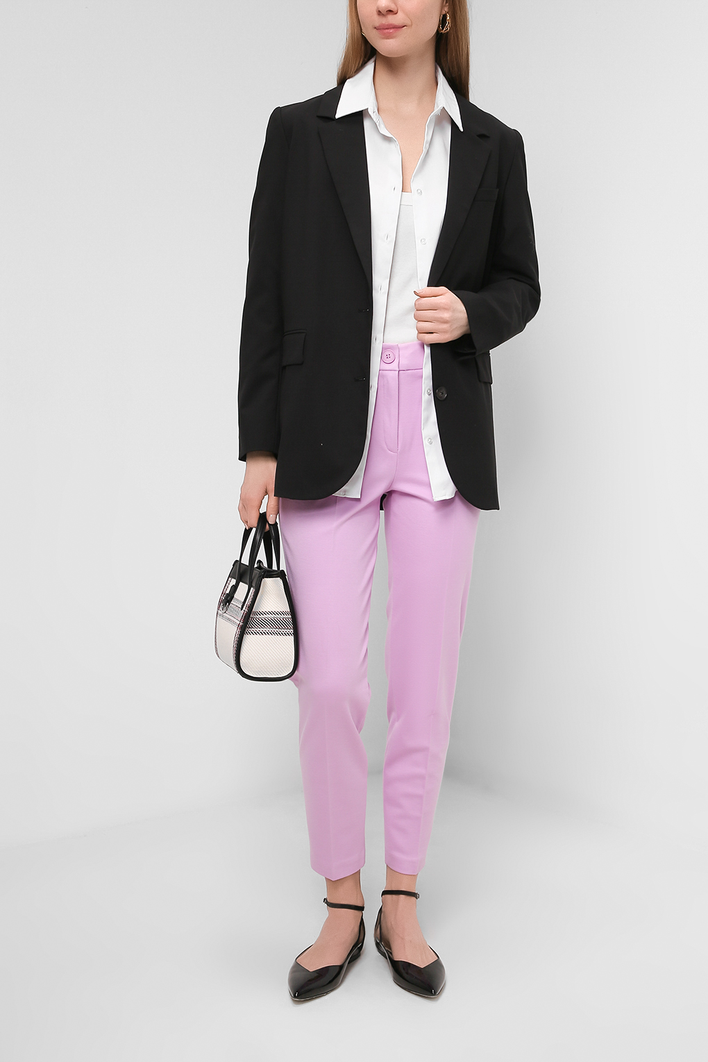 

Брюки женские Esprit 991EO1B308 фиолетовые 42/28, 991EO1B308