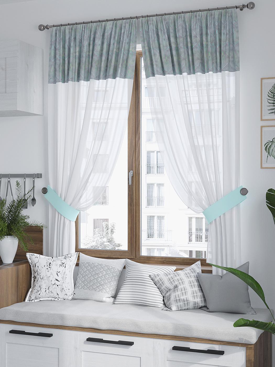 

Комплекты штор AT HOME Фенкерсис высота 180 см, ширина 150 см, Белый, 529316