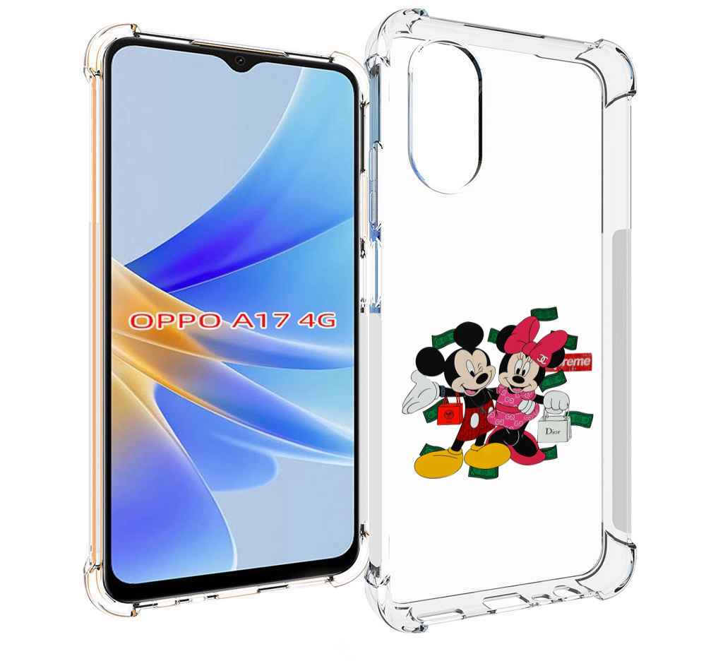 

Чехол MyPads модные-микки-маус детский для OPPO A17, Прозрачный, Tocco