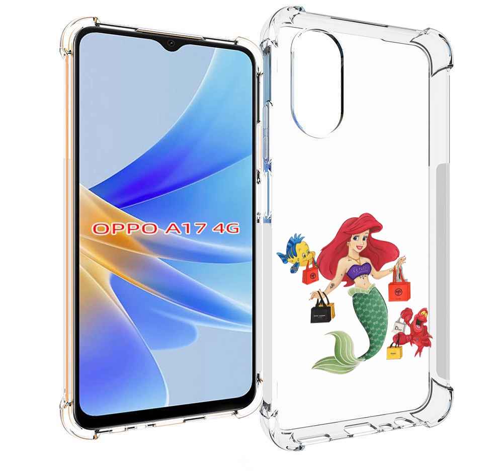 

Чехол MyPads модная-русалка женский для OPPO A17, Прозрачный, Tocco