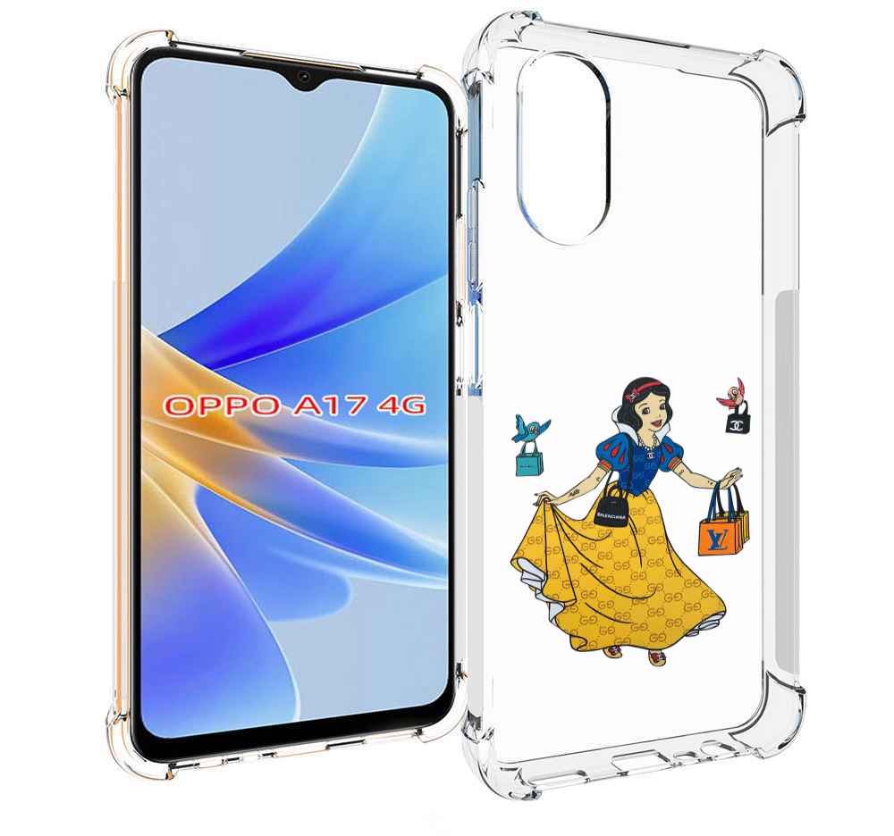 

Чехол MyPads модная-принцесса женский для OPPO A17, Прозрачный, Tocco