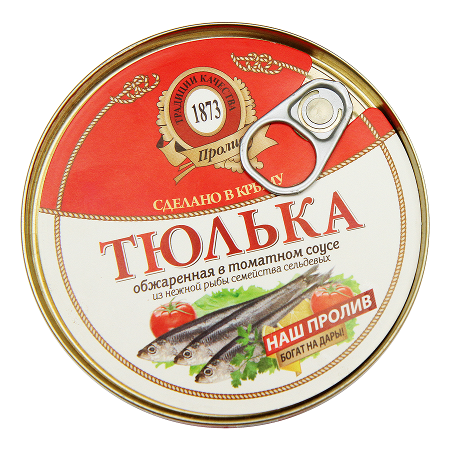 Тюлька Пролив обжаренная в томатном соусе 240 г