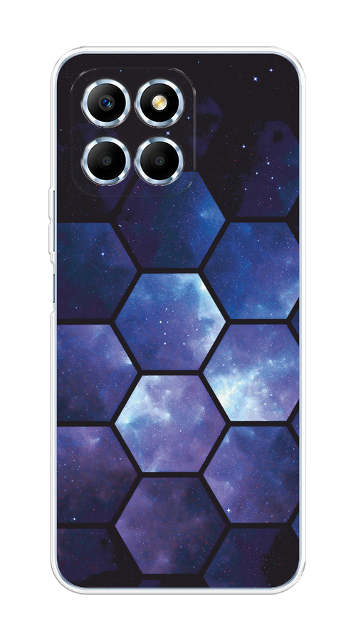 

Чехол на Huawei Honor X6/X6s "Соты космос", Черный;фиолетовый, 6109550-1