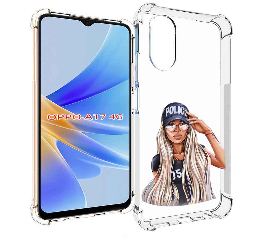 

Чехол MyPads модная-девушка-арт женский для OPPO A17, Прозрачный, Tocco