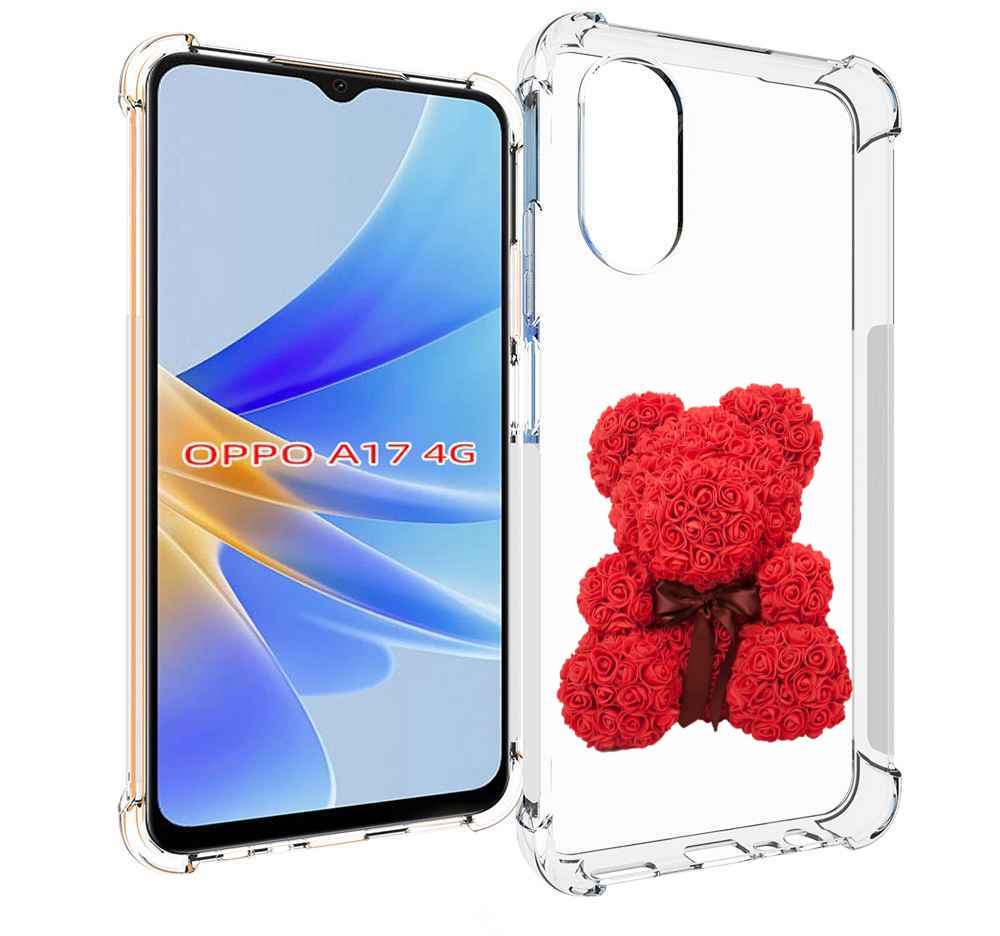 

Чехол MyPads мишка-из-розочек для OPPO A17, Прозрачный, Tocco