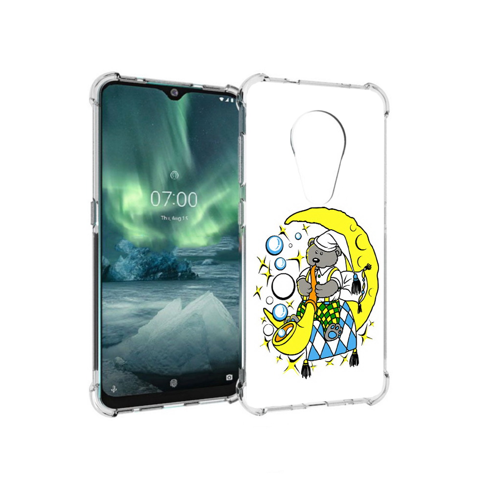 

Чехол MyPads Tocco для Nokia 7.2 Сырная луна (PT139171.105.167), Прозрачный, Tocco