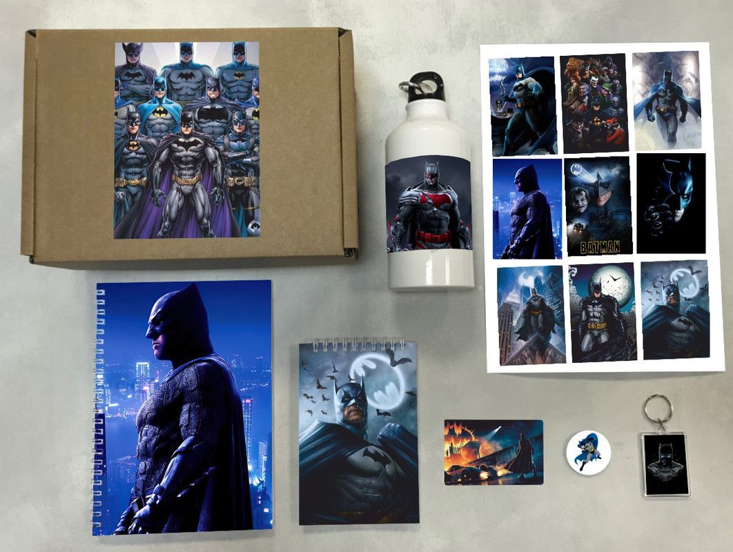 

Бокс с подарком принт Бэтмен, The Batman - BМ0006, Box-310822-15, 7 предметов