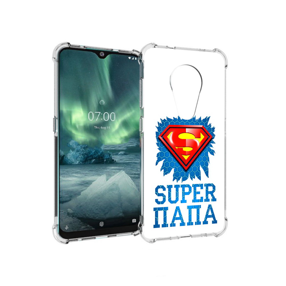 

Чехол MyPads Tocco для Nokia 7.2 Супер Папа (PT139171.105.165), Прозрачный, Tocco