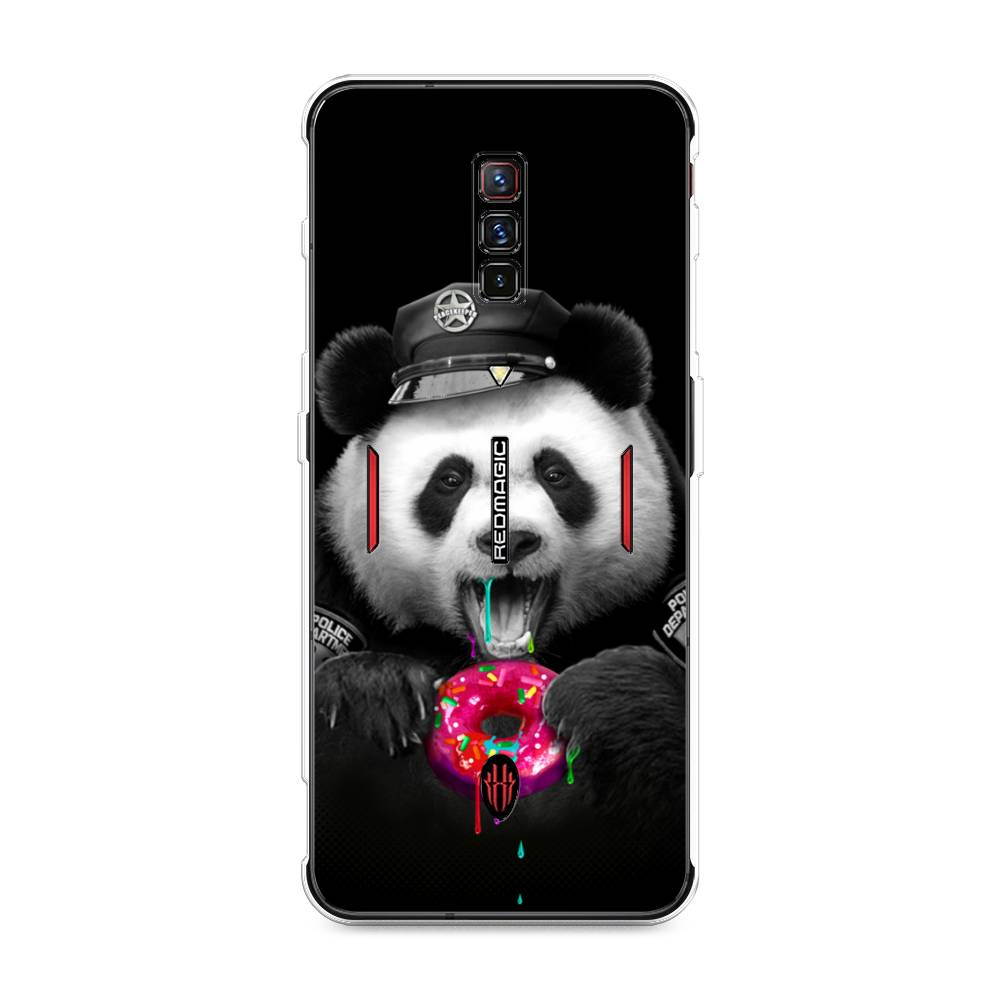 

Чехол Awog на ZTE Nubia Red Magic 6 / ЗТЕ Нубиа Ред Мэджик 6 "Панда police", Разноцветный, 135150-2