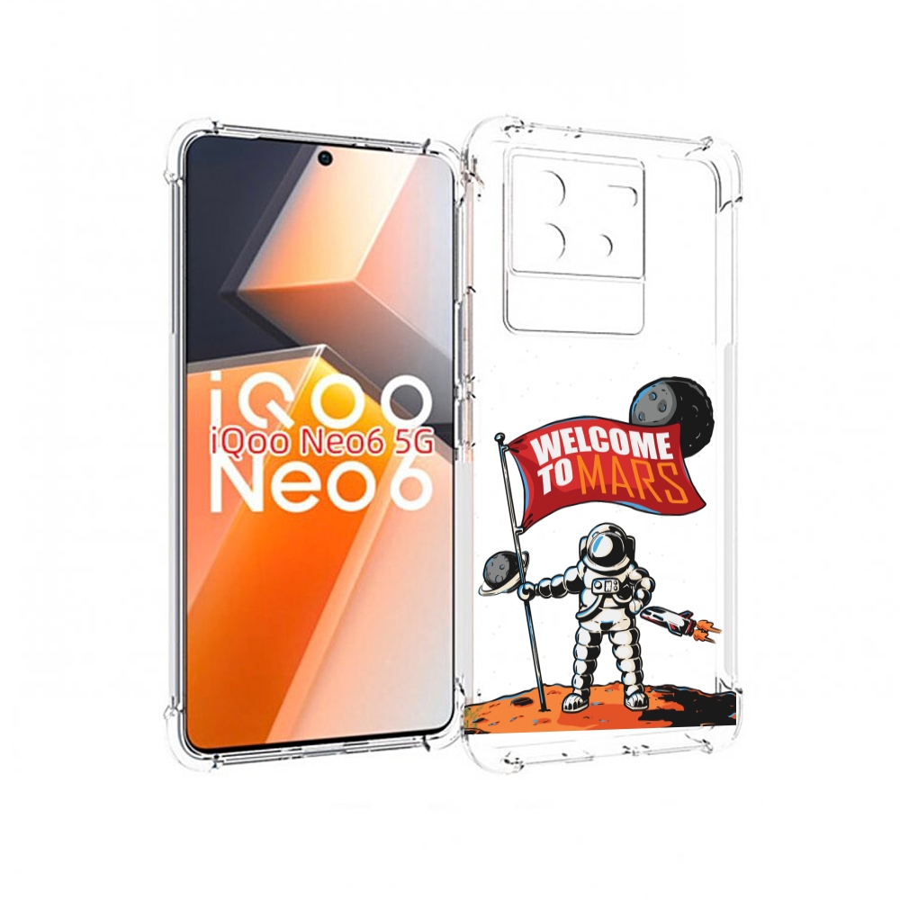 

Чехол MyPads Вэлком-Марс для Vivo iQoo Neo 6 5G, Прозрачный, Tocco