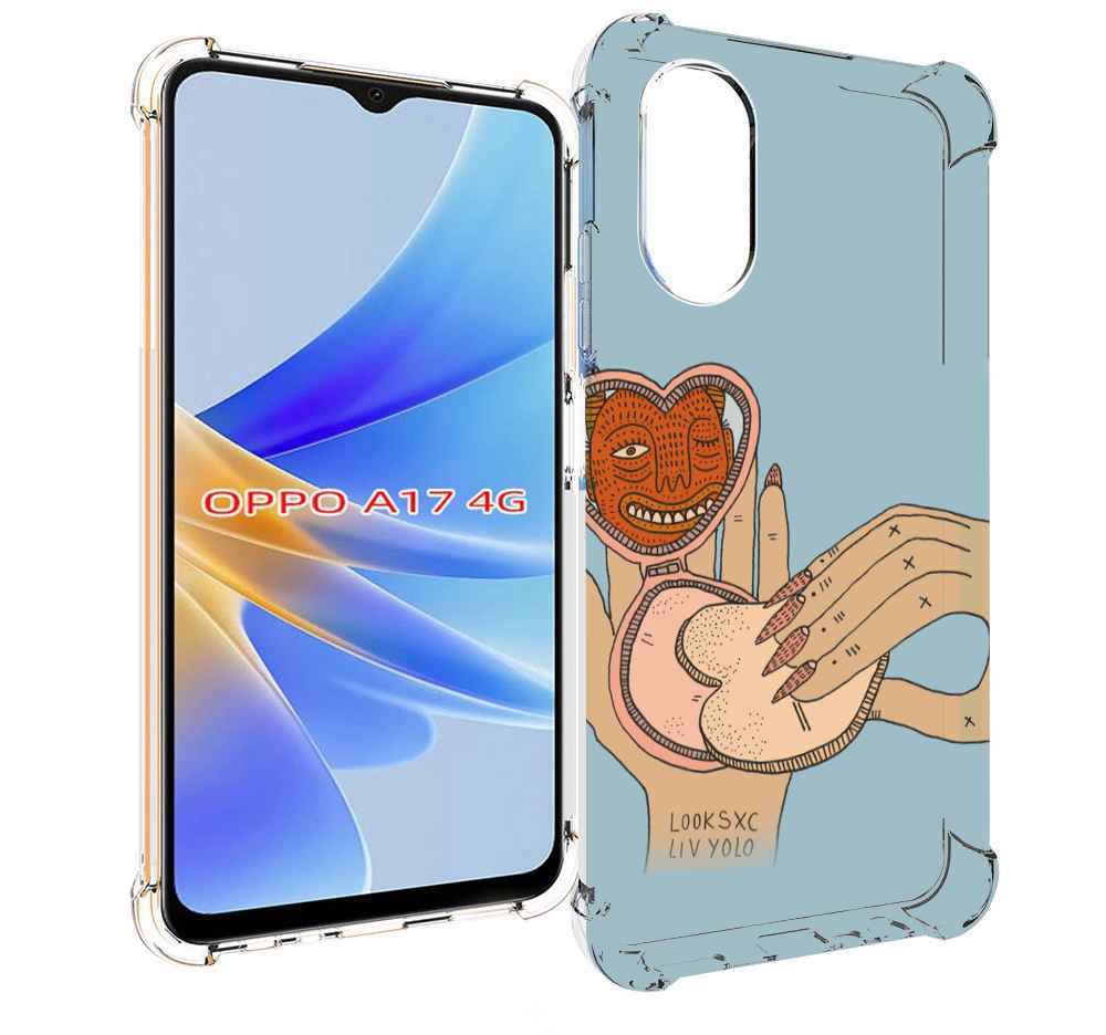 

Чехол MyPads макияж картинка женский для OPPO A17, Прозрачный, Tocco