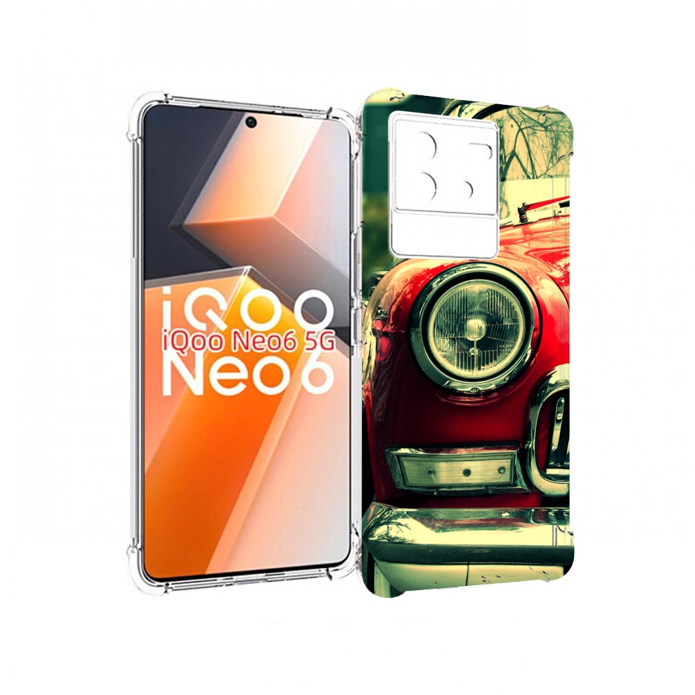 

Чехол MyPads Винтажная-машина мужской для Vivo iQoo Neo 6 5G, Прозрачный, Tocco