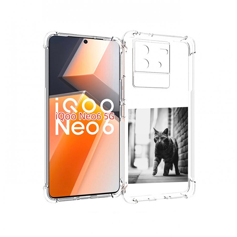 

Чехол MyPads Важный-кот для Vivo iQoo Neo 6 5G, Прозрачный, Tocco