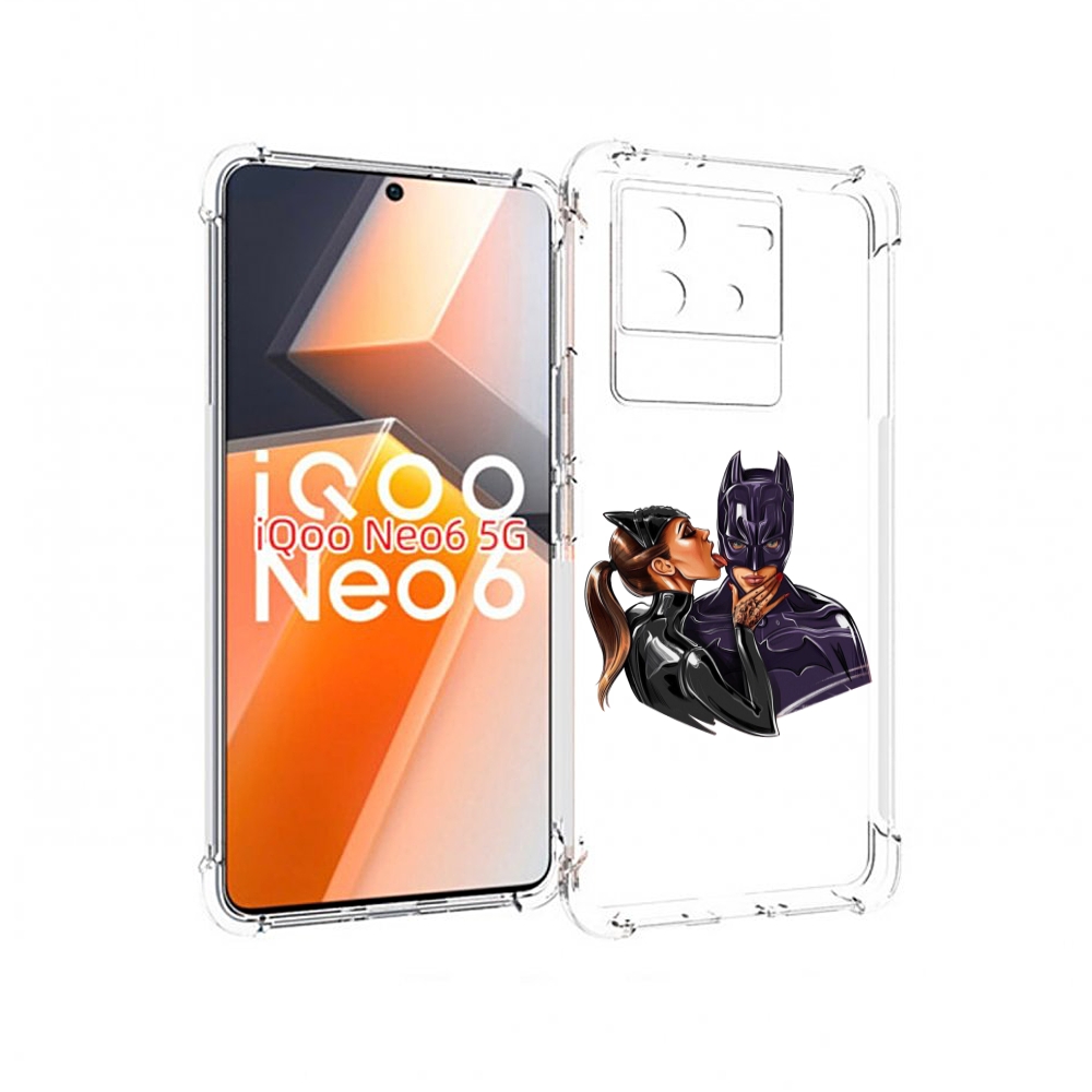 

Чехол MyPads Бэтман для Vivo iQoo Neo 6 5G, Прозрачный, Tocco