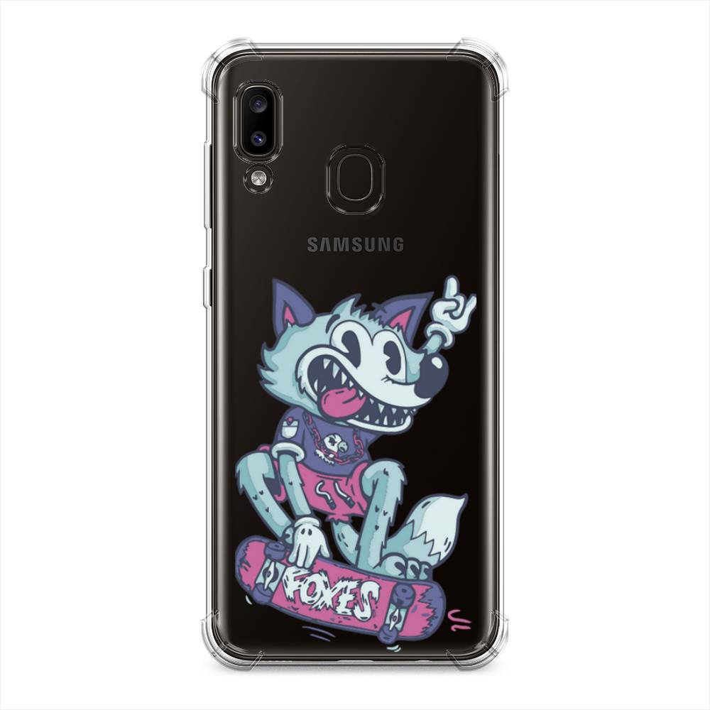 

Чехол Awog на Samsung Galaxy A20 "Foxes", Разноцветный, 27651-1
