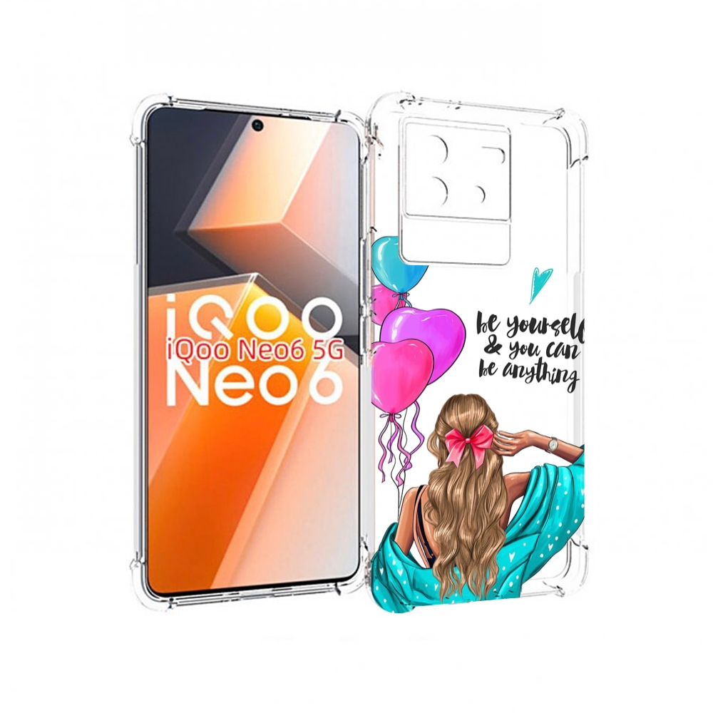 

Чехол MyPads Будь-собой для Vivo iQoo Neo 6 5G, Прозрачный, Tocco