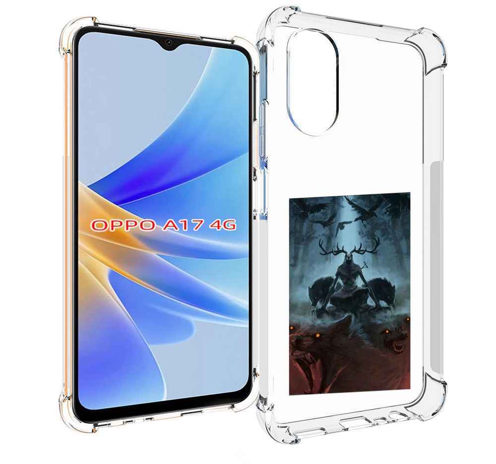 

Чехол MyPads лось демон для OPPO A17, Прозрачный, Tocco