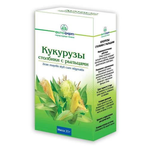 

Кукурузы столбики с рыльцами сырье растительное измельченное пачка 35г