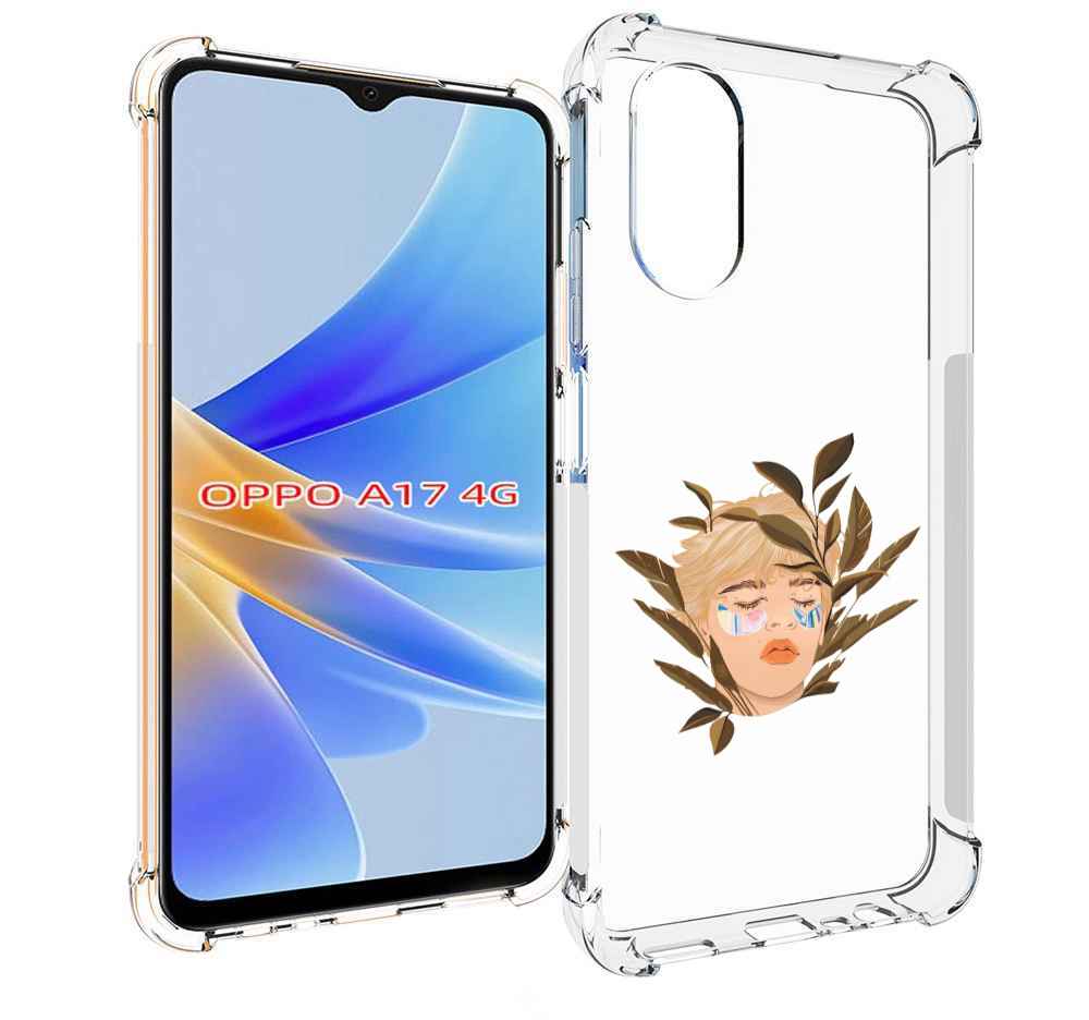 

Чехол MyPads лицо-с-патчами для OPPO A17, Прозрачный, Tocco