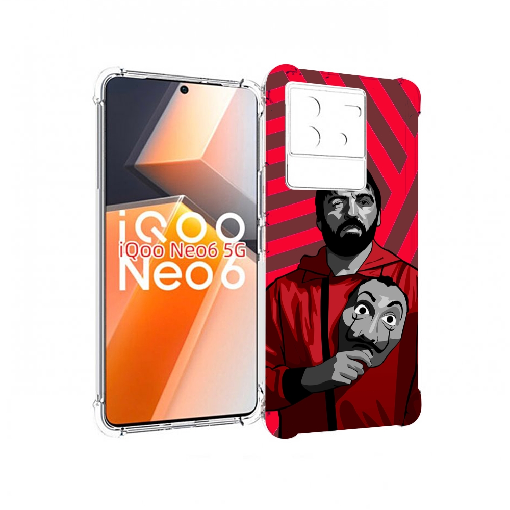 

Чехол MyPads Богата-Бумажный-дом для Vivo iQoo Neo 6 5G, Прозрачный, Tocco