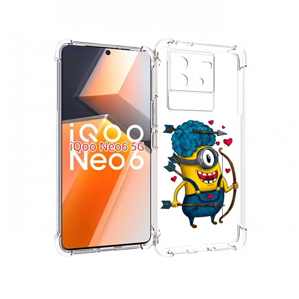 

Чехол MyPads Миньон купидон для Vivo iQoo Neo 6 5G, Прозрачный, Tocco