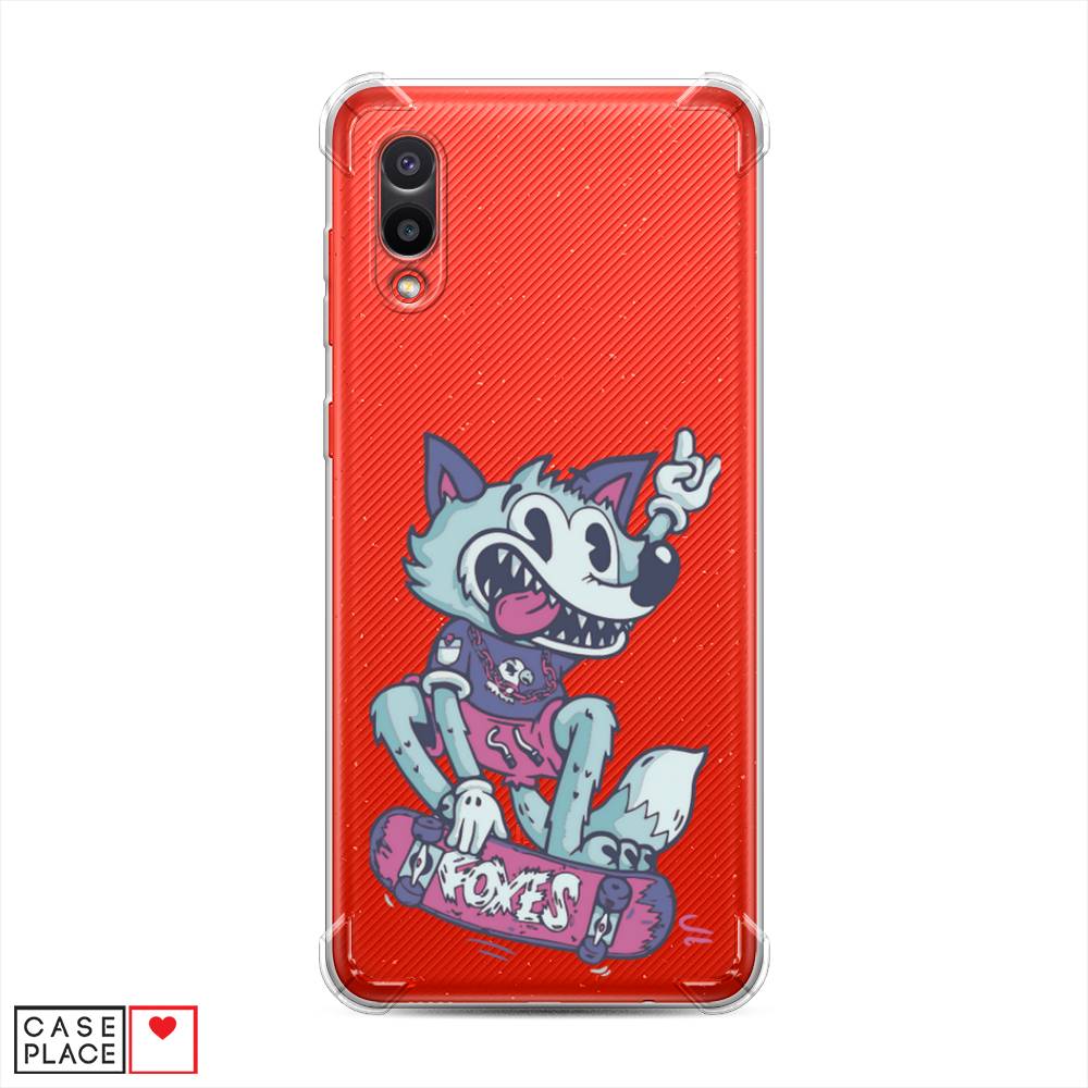 фото Противоударный силиконовый чехол "foxes" на samsung galaxy a02 awog