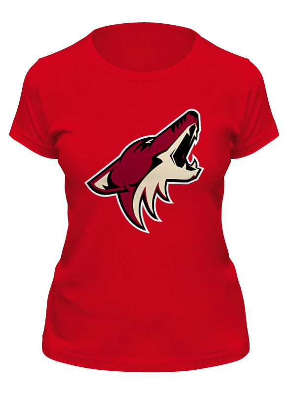 

Футболка женская Printio arizona coyotes красная S, Красный, arizona coyotes