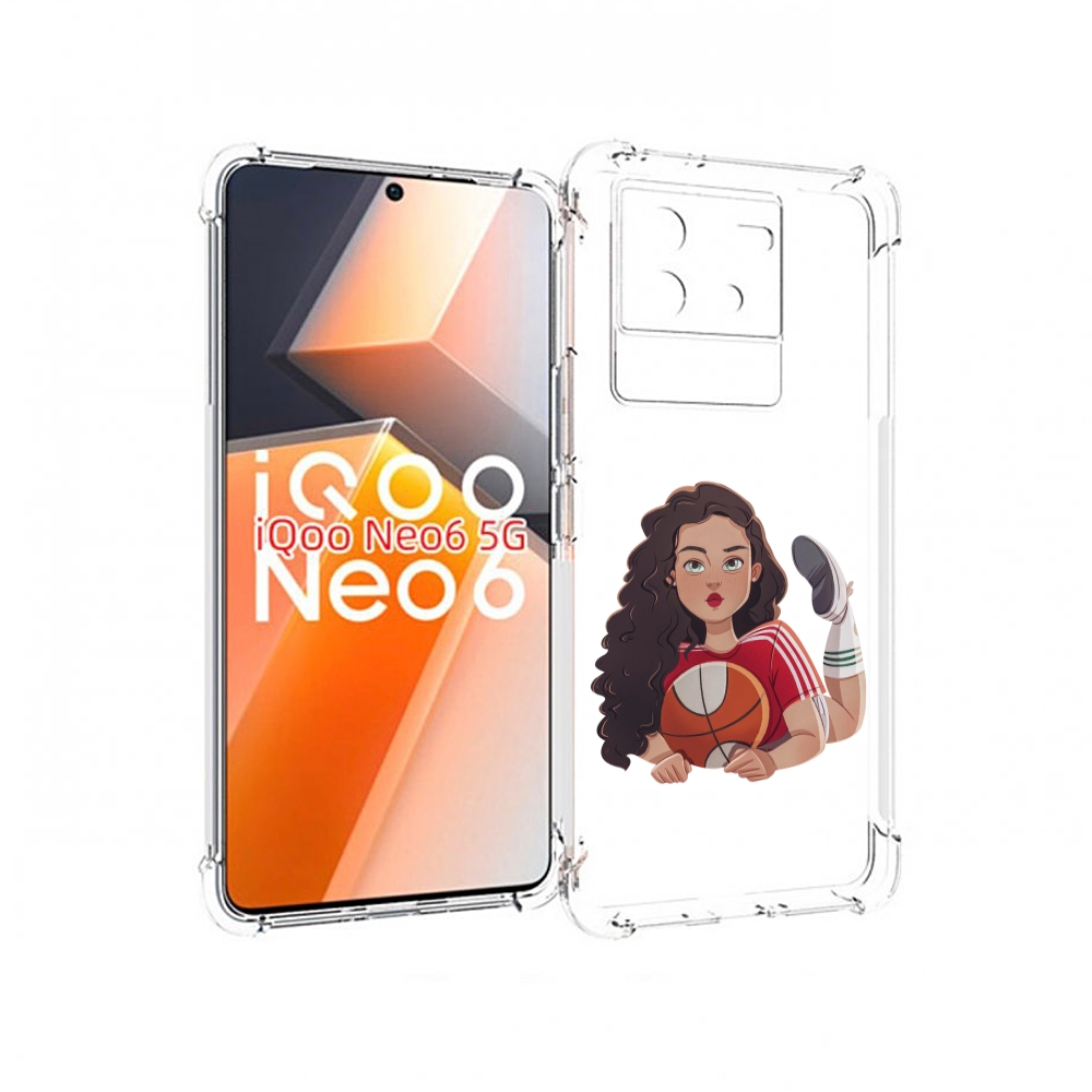 

Чехол MyPads Баскетболитска-в-гольфах женский для Vivo iQoo Neo 6 5G, Прозрачный, Tocco