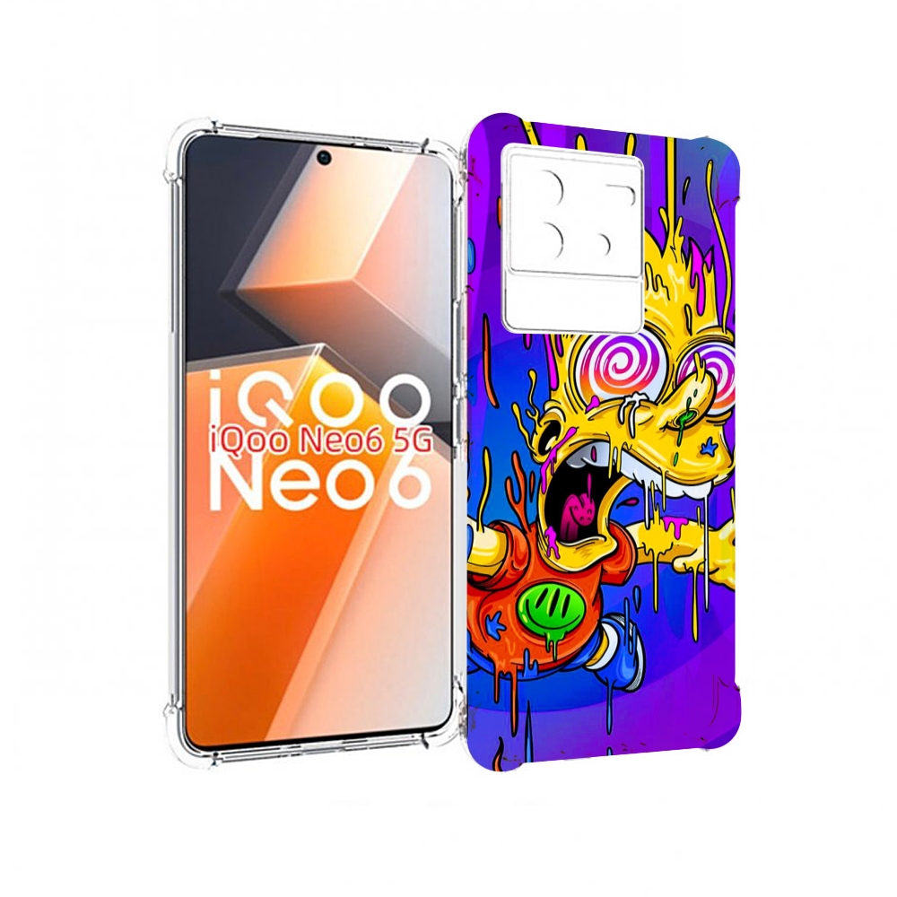 

Чехол MyPads Барт-арт-стрит для Vivo iQoo Neo 6 5G, Прозрачный, Tocco