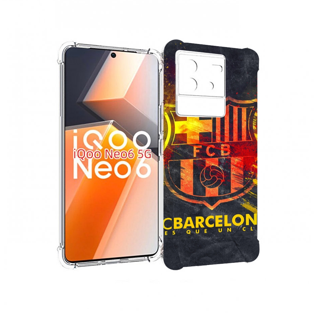 

Чехол MyPads Барселона мужской для Vivo iQoo Neo 6 5G, Прозрачный, Tocco